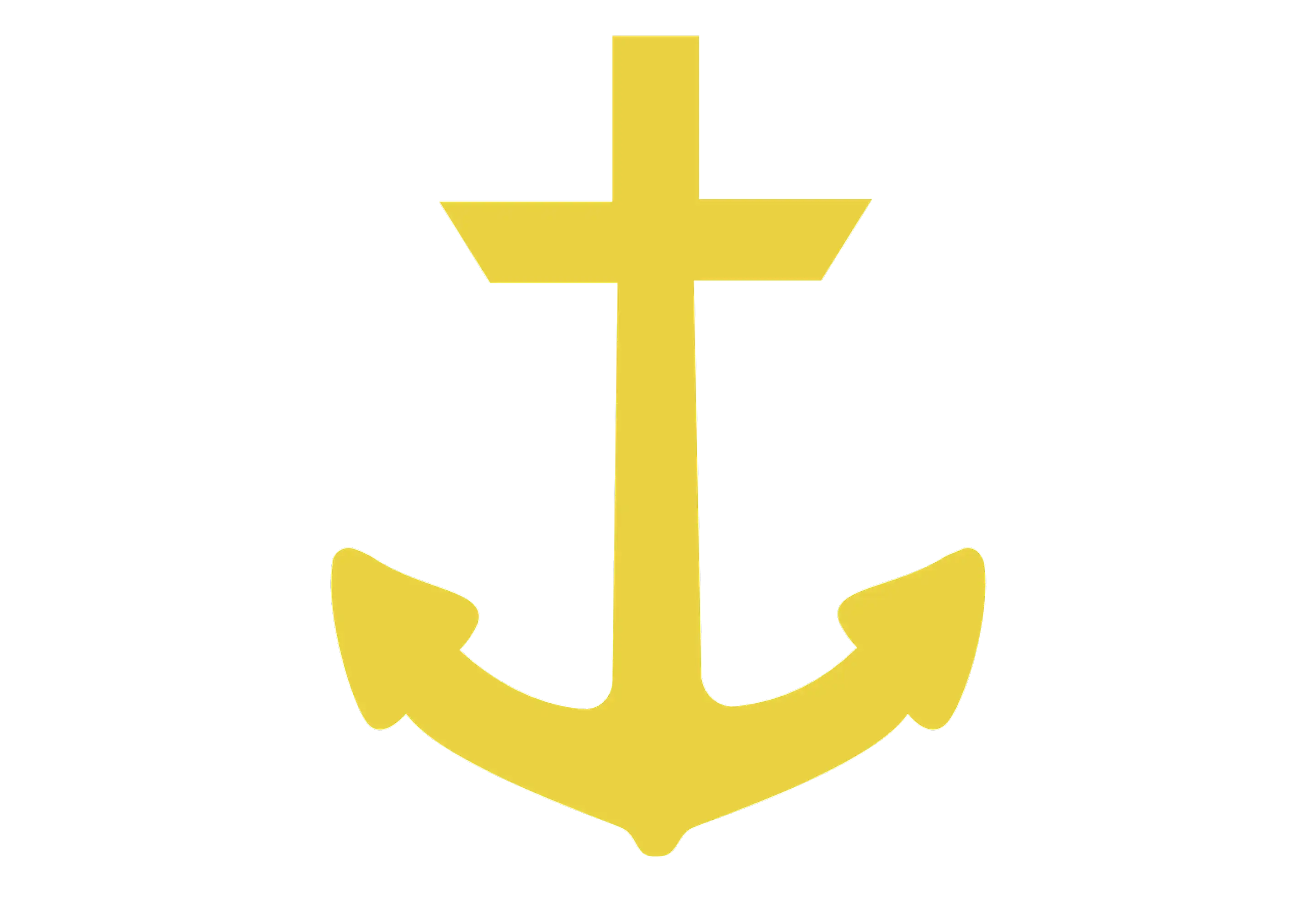 yellow anchor clip art