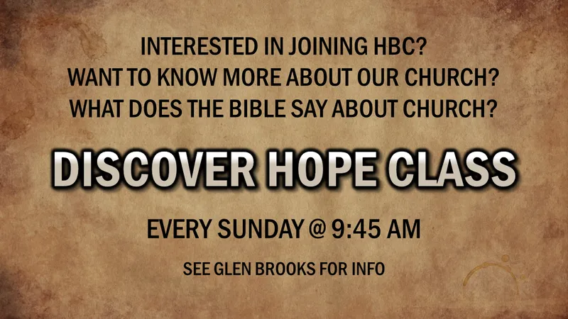 Hope Baptist Church - Hope Baptist Church