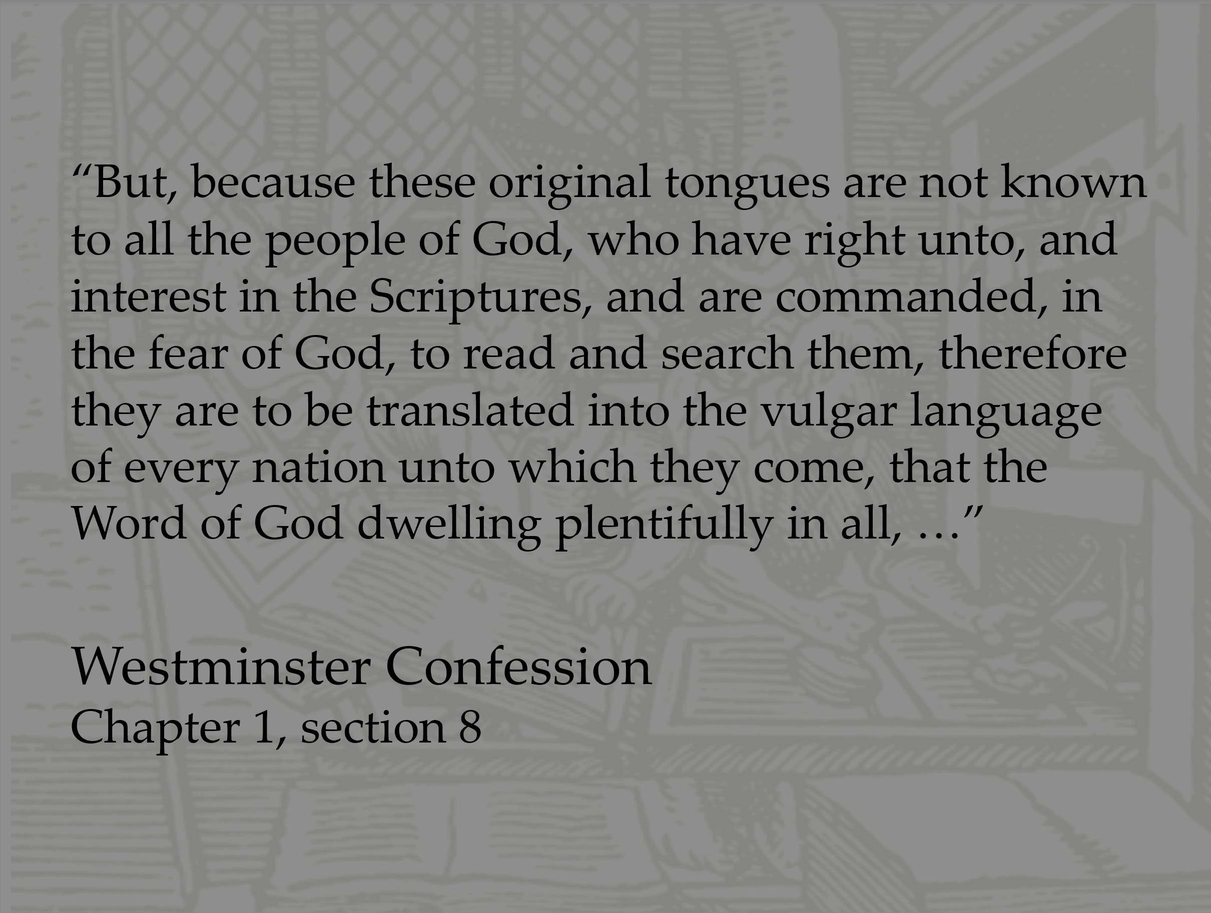 William Whitaker Westminster Confession