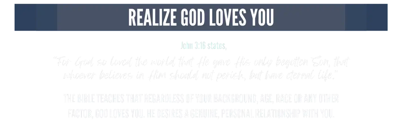 Home in Heaven Text (1200 × 400 px) - 1.realize god loves you