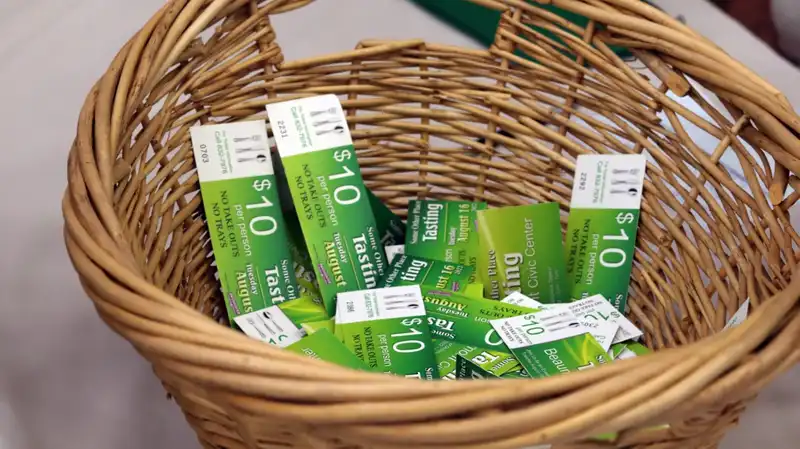 Tickets in basket