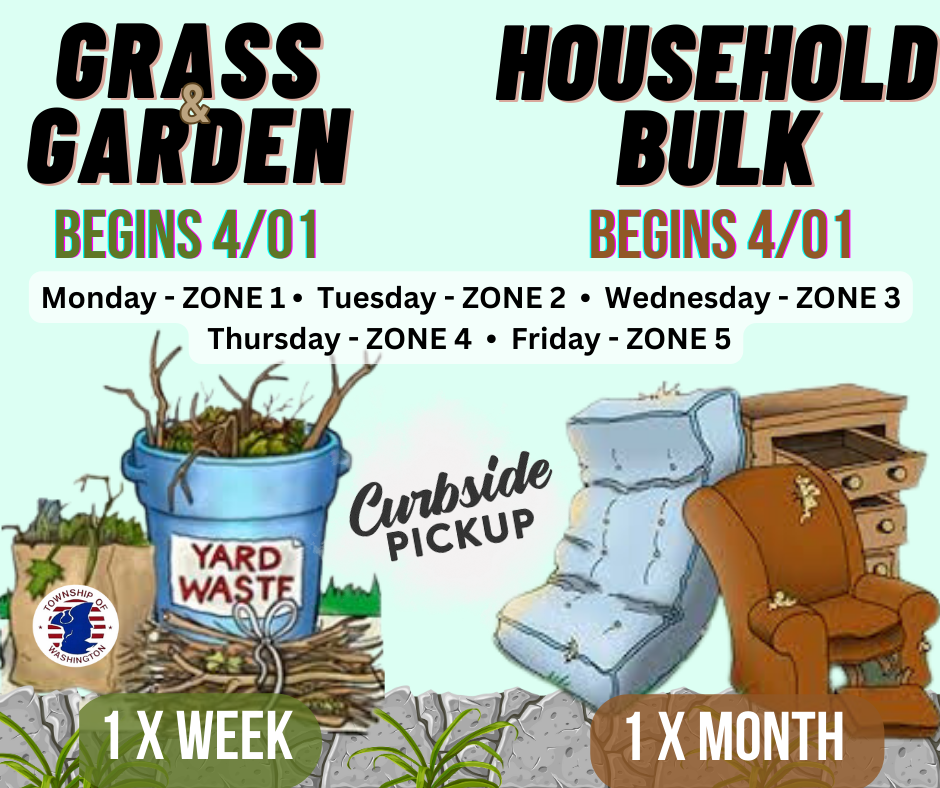 Garden, Grass & Bulk Pickup Schedules The Township of Washington
