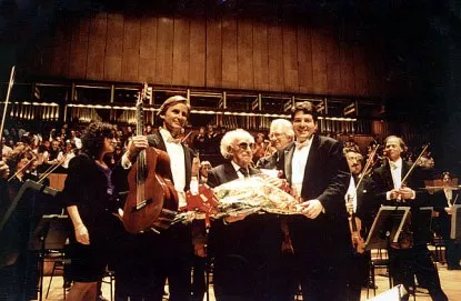 Christopher Parkening with composer Joaquin Rodrigo